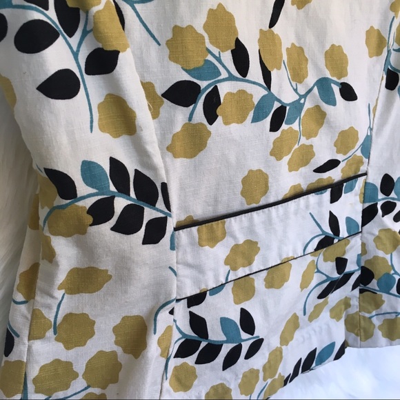 MOSSIMO | Multicolored Floral Cap Sleeve Blazer - Picture 4 of 5